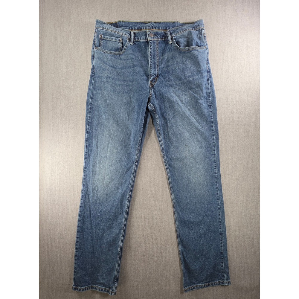 Levi's 516 Jeans Mens 38x34 Blue Denim Stretch Straight Leg Pants 1284